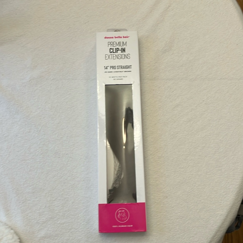 NWOT Dark brown hair extensions